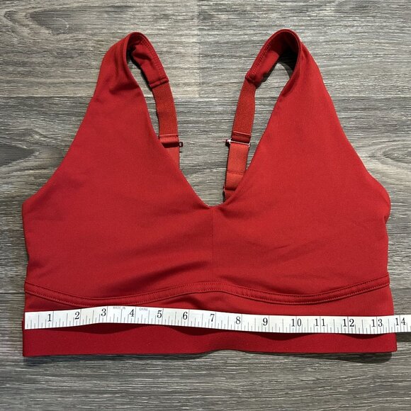 Fabletics All Day Every Day Sports Bra Haute Red No Tag Fits Like Medium Gym - Picture 4 of 7